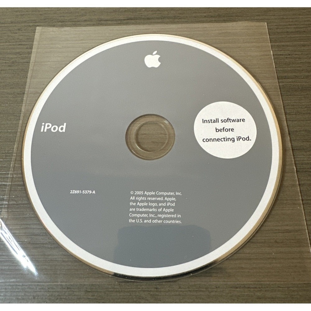 Apple Ipod Software Installation CD 2005‎ 2Z691-5379-A